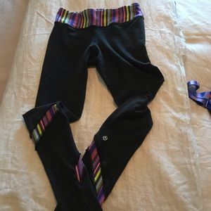 Lululemon multi color yoga pants